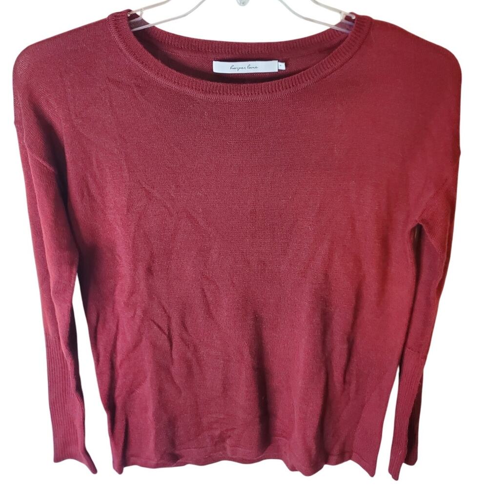 Harper Lane Burgundy Lightweight Sweater, Small